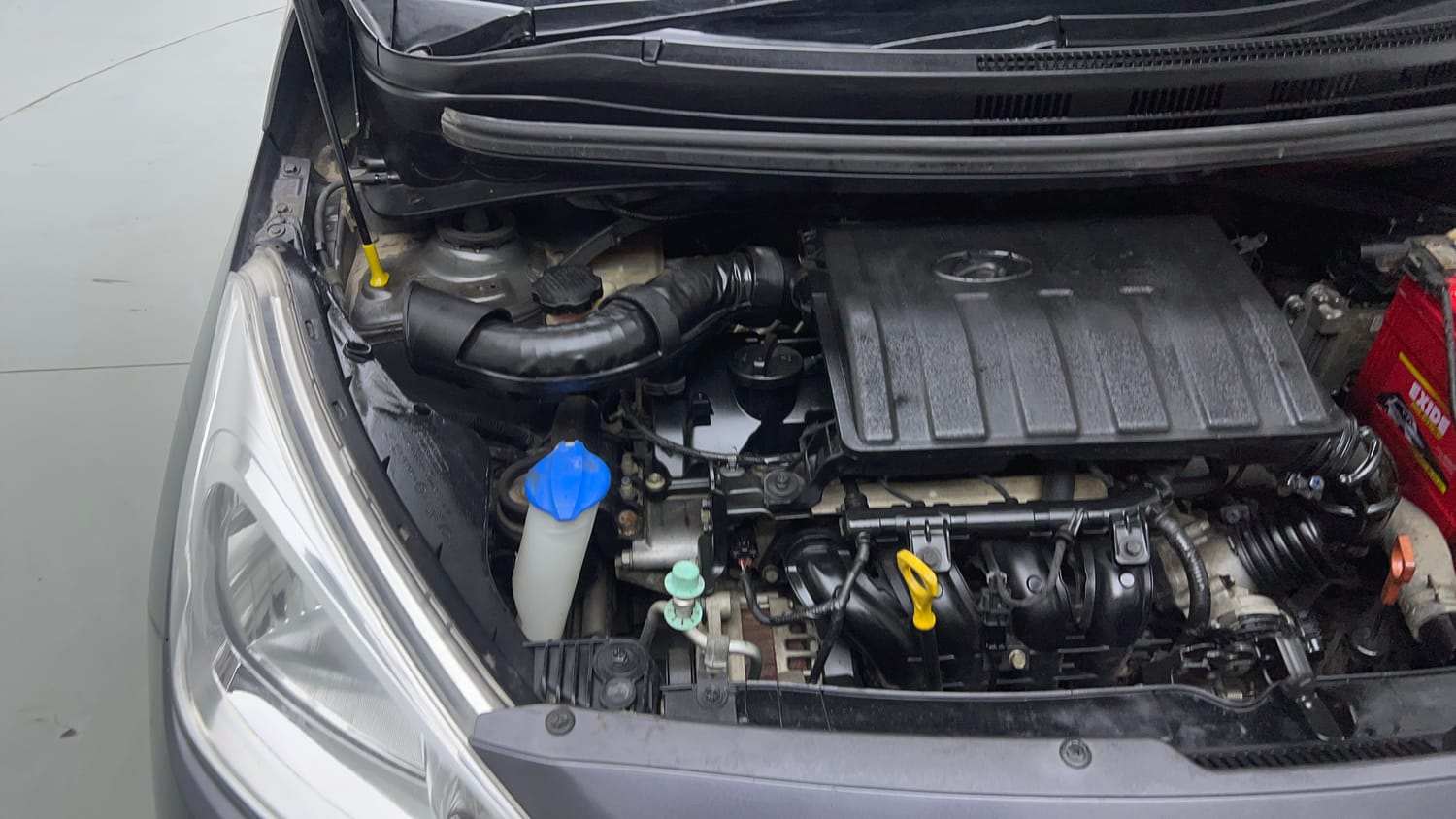 Used 2018 Hyundai Grand i10 Sportz AT 1.2 Kappa VTVT Petrol Automatic engine ENGINE RIGHT SIDE VIEW