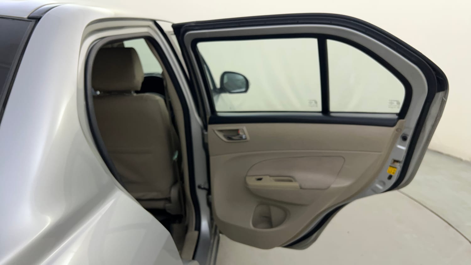 Used 2012 Maruti Suzuki Swift Dzire VXI Petrol Manual interior RIGHT REAR DOOR OPEN VIEW