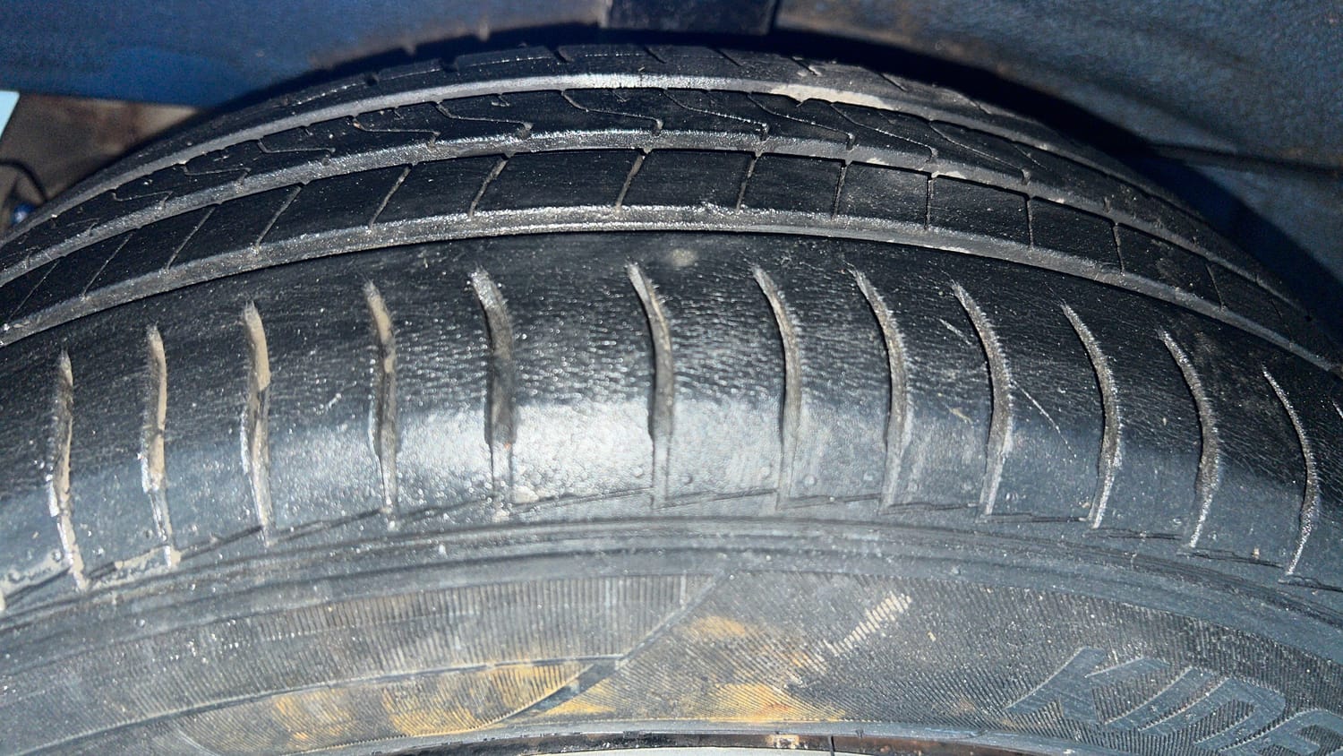 Used 2020 Hyundai Santro Sportz AMT Petrol Automatic tyres RIGHT REAR TYRE TREAD VIEW