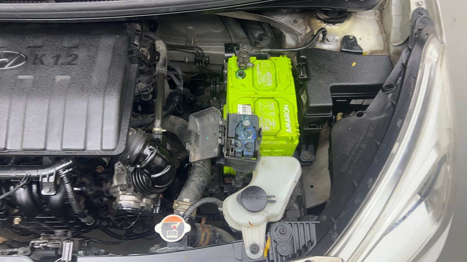 Used 2016 Hyundai Grand i10 Sportz 1.2 Kappa VTVT Petrol Manual engine ENGINE LEFT SIDE VIEW