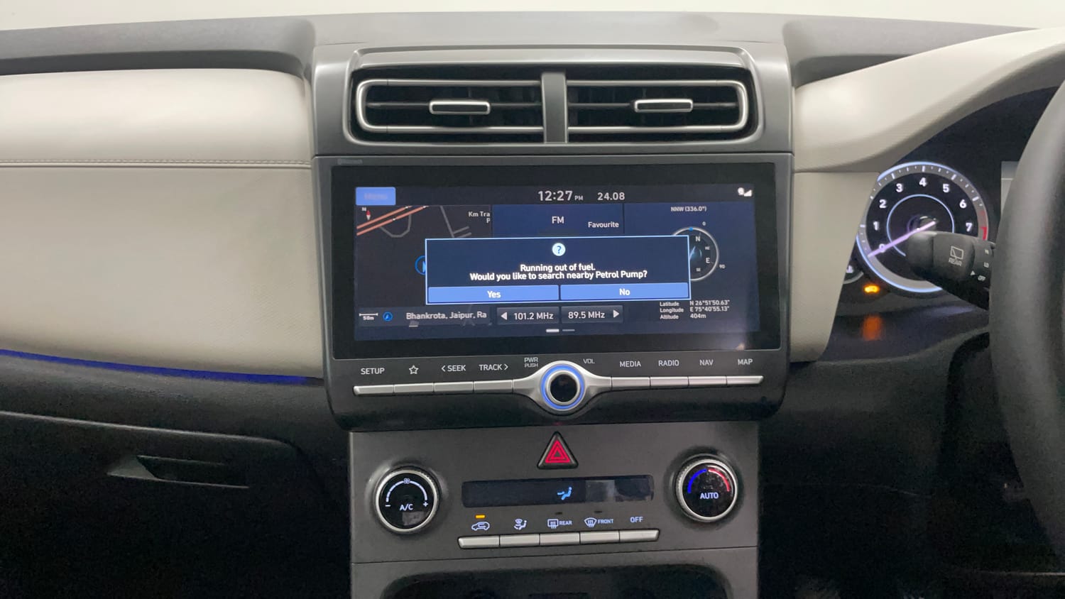 Used 2023 Hyundai Creta SX 1.5 Petrol Petrol Manual interior MUSIC SYSTEM & AC CONTROL VIEW