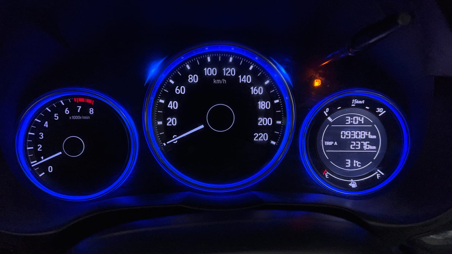 Used 2016 Honda City V Petrol Manual interior CLUSTERMETER VIEW