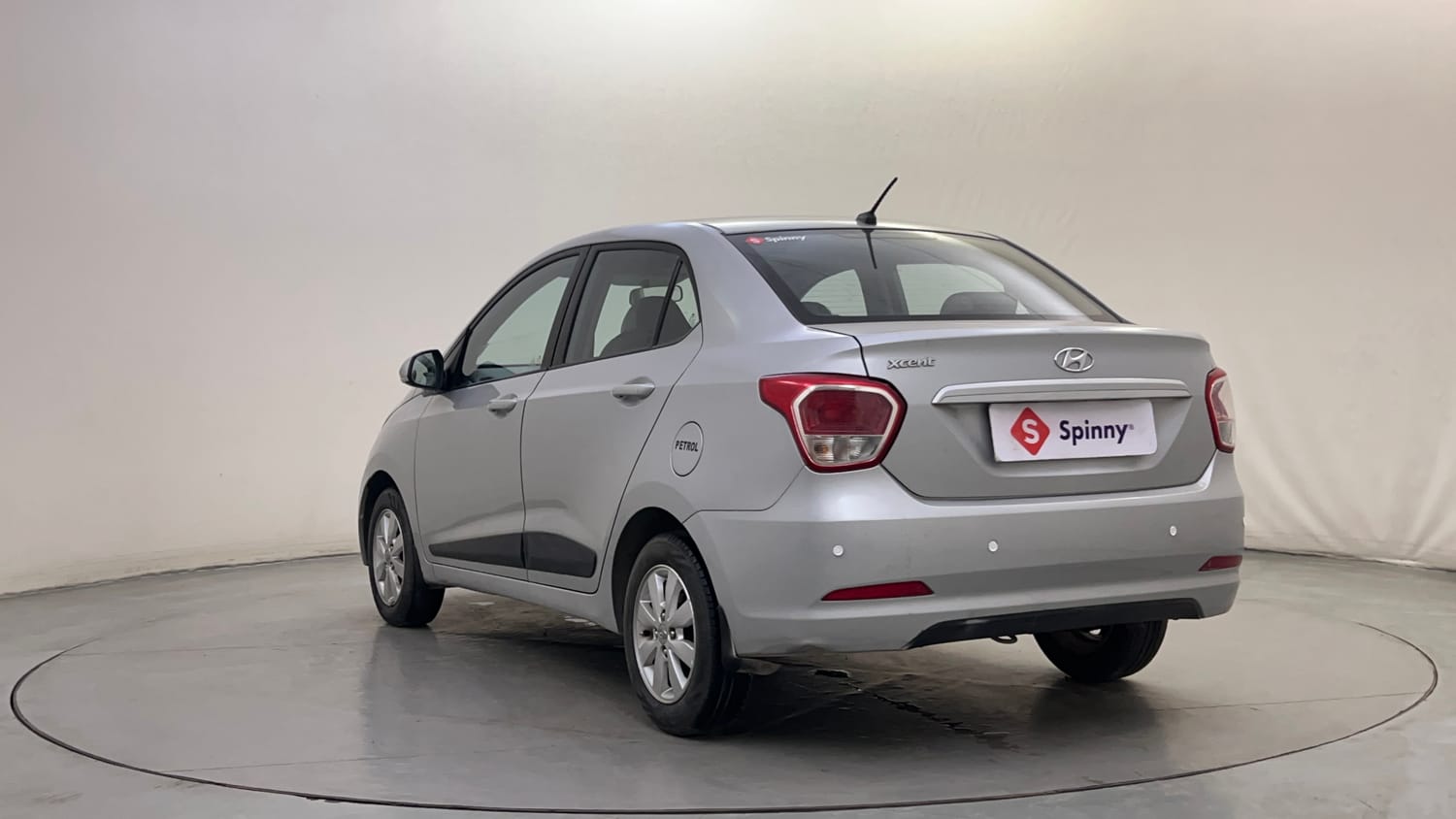 Used 2014 Hyundai Xcent SX AT 1.2 (O) Petrol Automatic exterior LEFT REAR CORNER VIEW