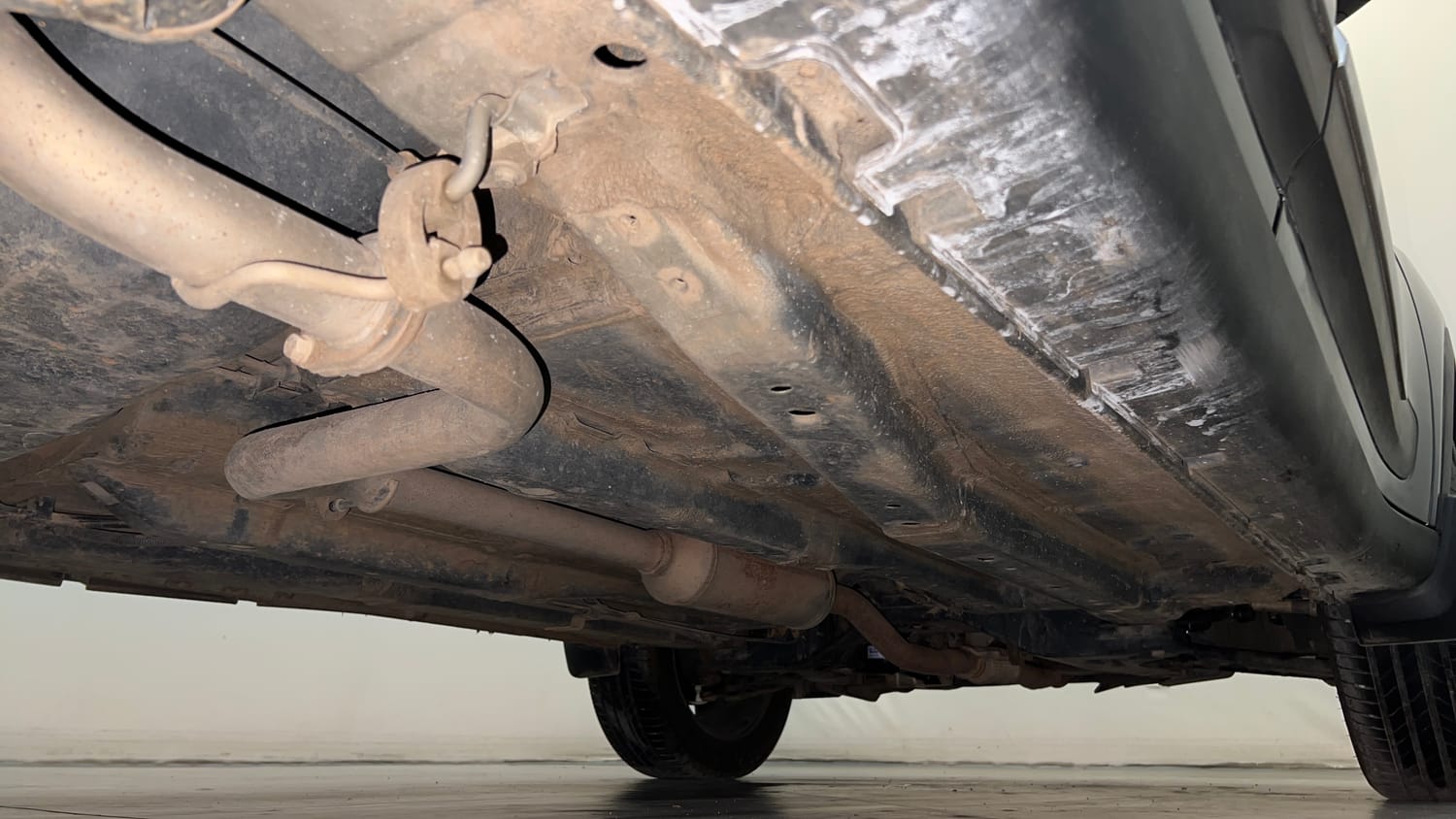 Used 2023 Tata Nexon XZ Plus Petrol Manual extra REAR RIGHT UNDERBODY VIEW