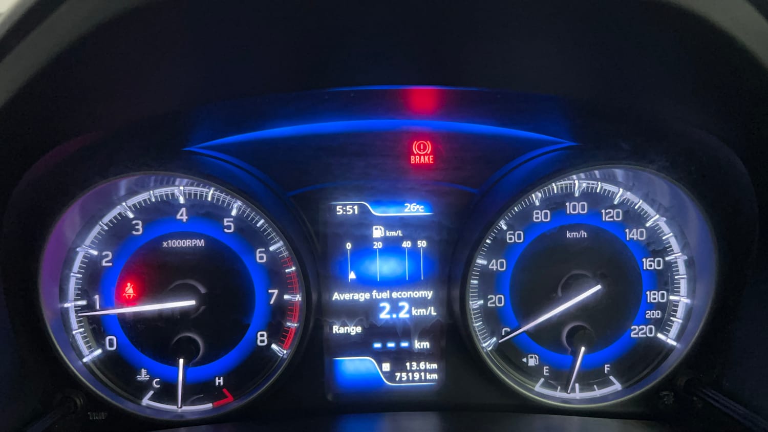 Used 2017 Maruti Suzuki Baleno Zeta 1.2 Petrol Manual interior CLUSTERMETER VIEW