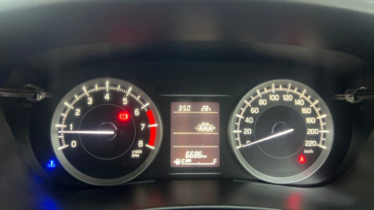 Used 2024 Maruti Suzuki Baleno Sigma MT Petrol Manual interior CLUSTERMETER VIEW