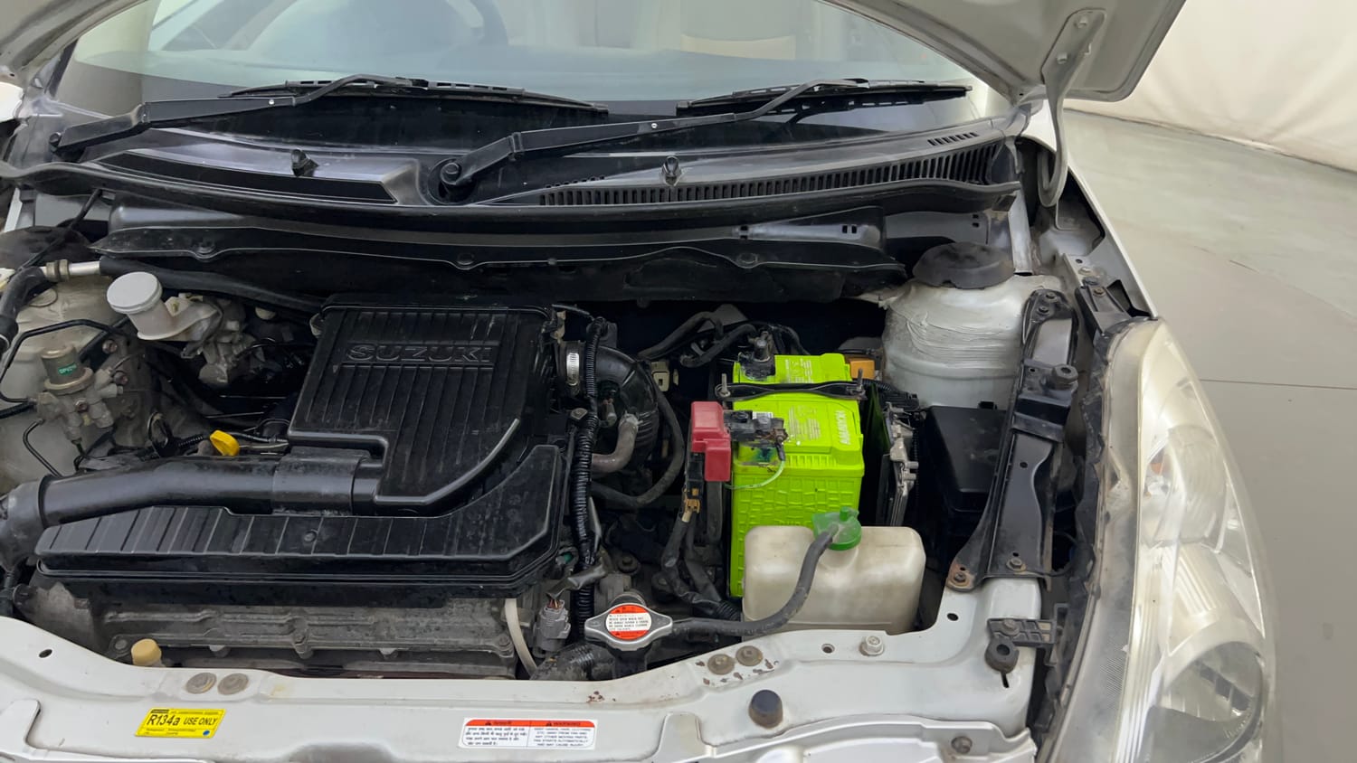Used 2012 Maruti Suzuki Swift Dzire VXI Petrol Manual engine ENGINE LEFT SIDE HINGE & APRON VIEW