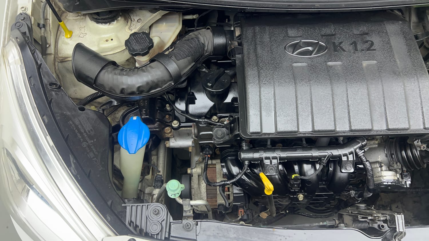 Used 2016 Hyundai Grand i10 Sportz 1.2 Kappa VTVT Petrol Manual engine ENGINE RIGHT SIDE VIEW