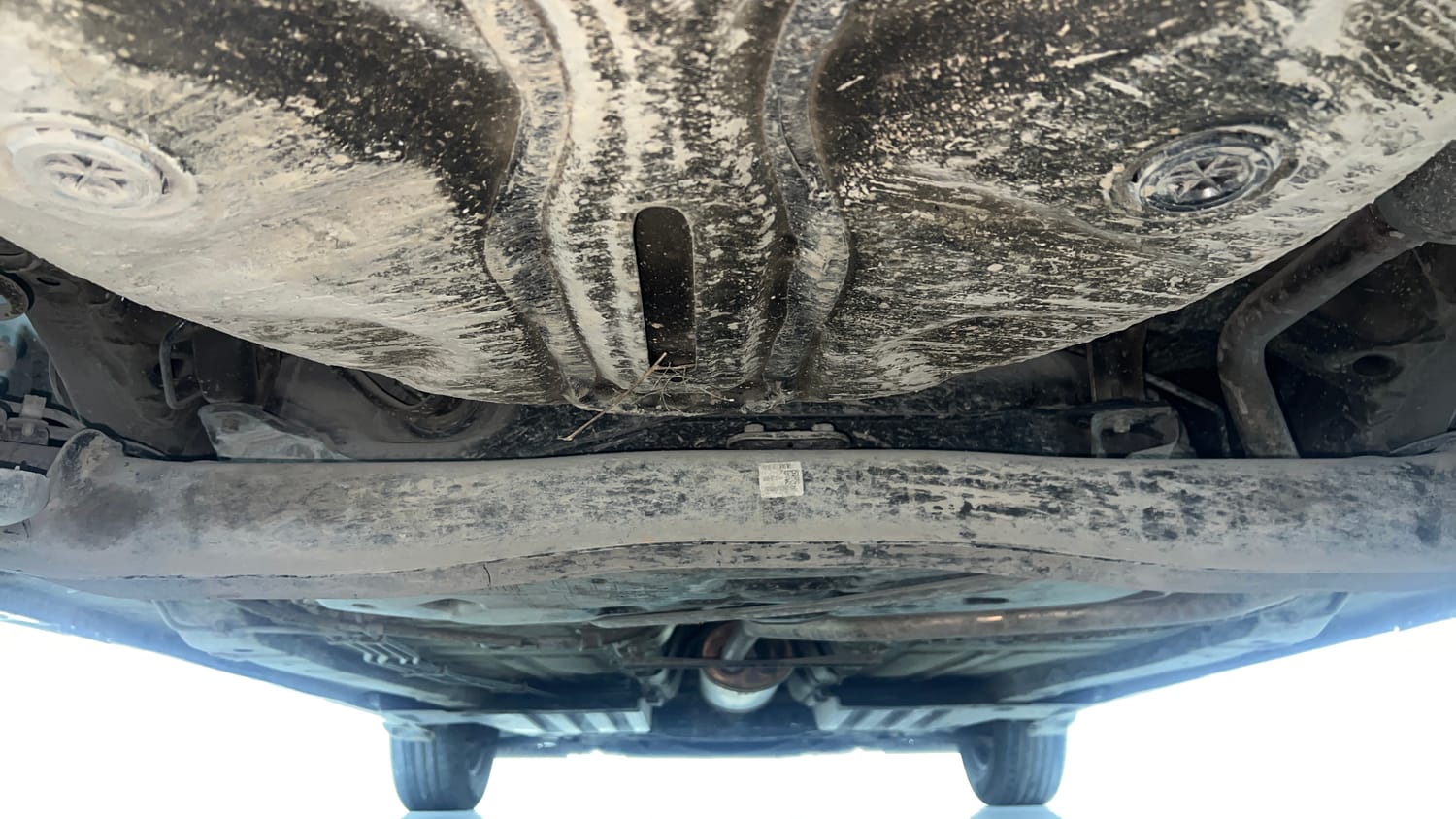 Used 2023 Toyota Glanza E Petrol Manual extra REAR UNDERBODY VIEW (TAKEN FROM REAR)