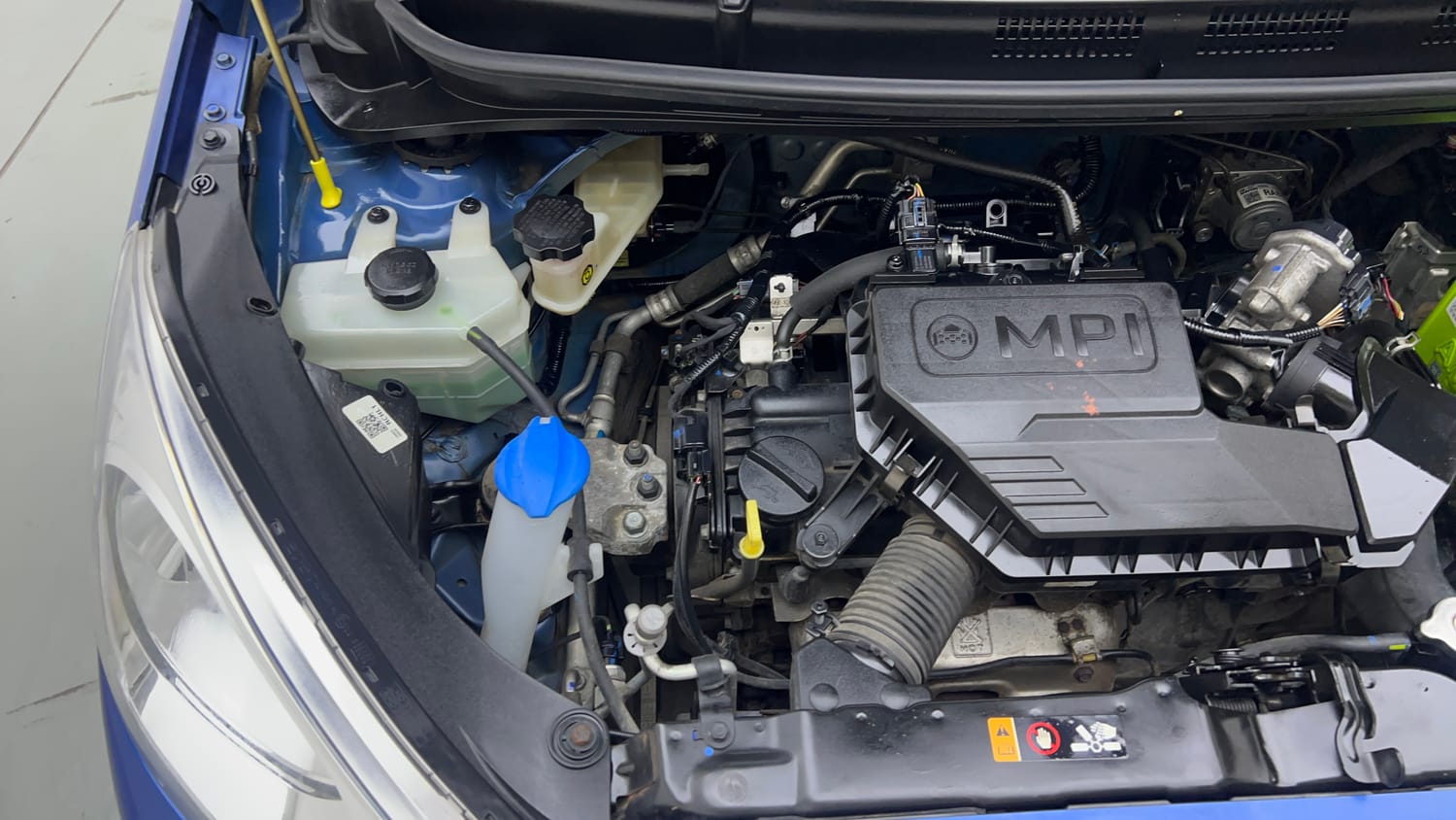 Used 2020 Hyundai Santro Sportz AMT Petrol Automatic engine ENGINE RIGHT SIDE VIEW