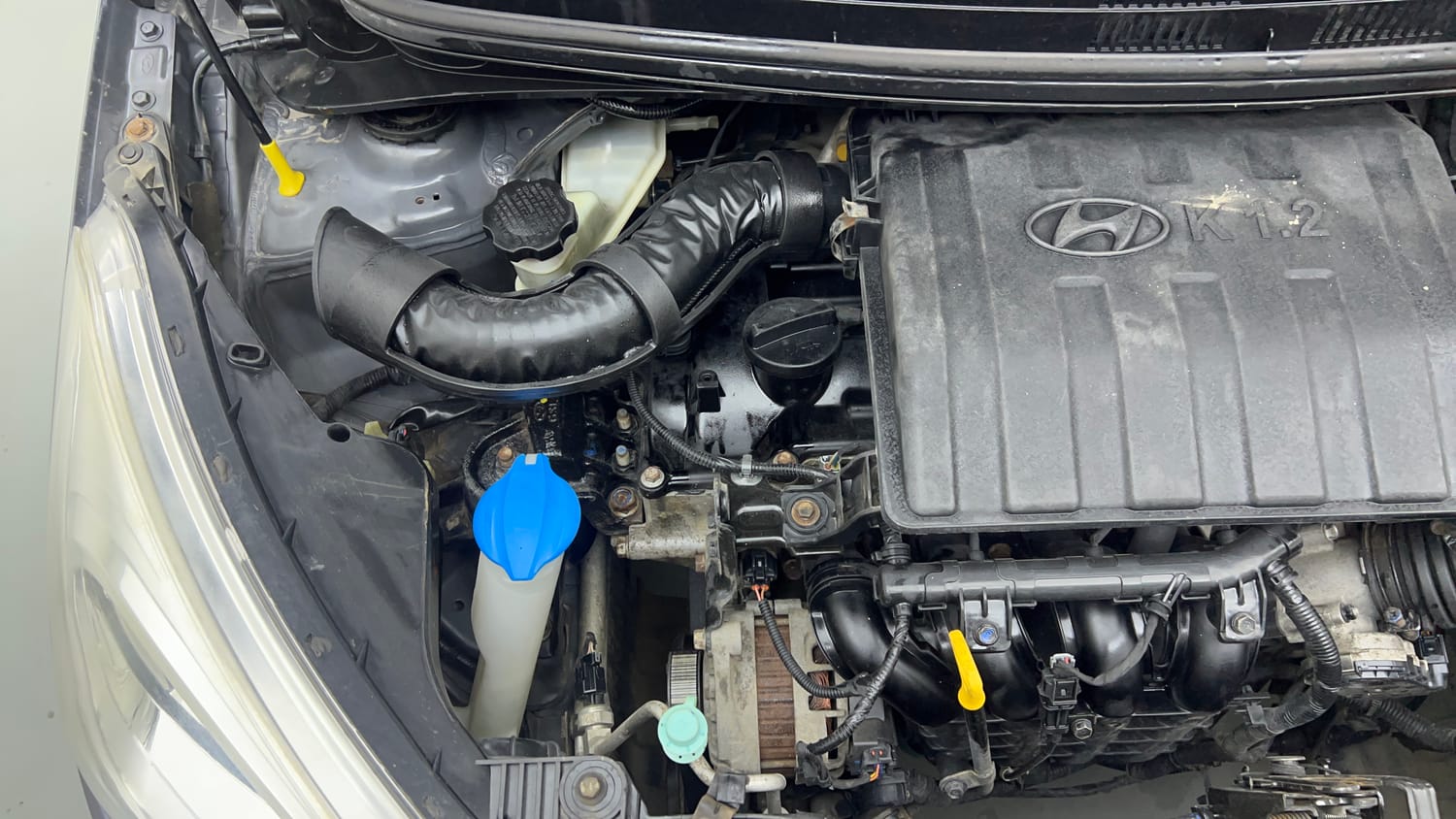 Used 2018 Hyundai Grand i10 Sportz (O) 1.2 Kappa VTVT Petrol Manual engine ENGINE RIGHT SIDE VIEW