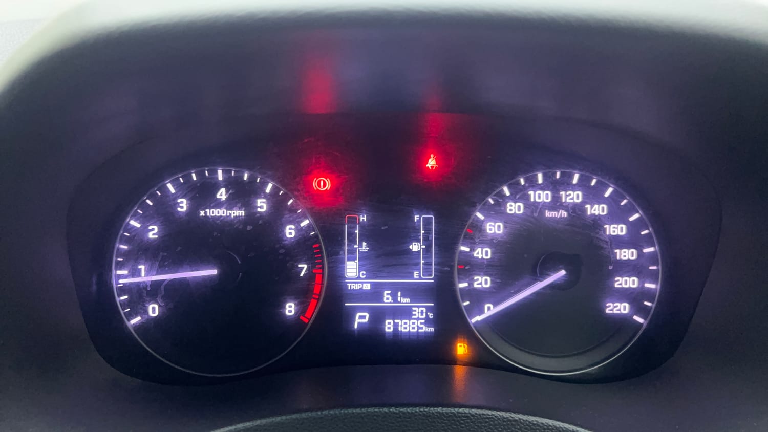 Used 2016 Hyundai Creta 1.6 SX Plus AT Petrol Petrol Automatic interior CLUSTERMETER VIEW