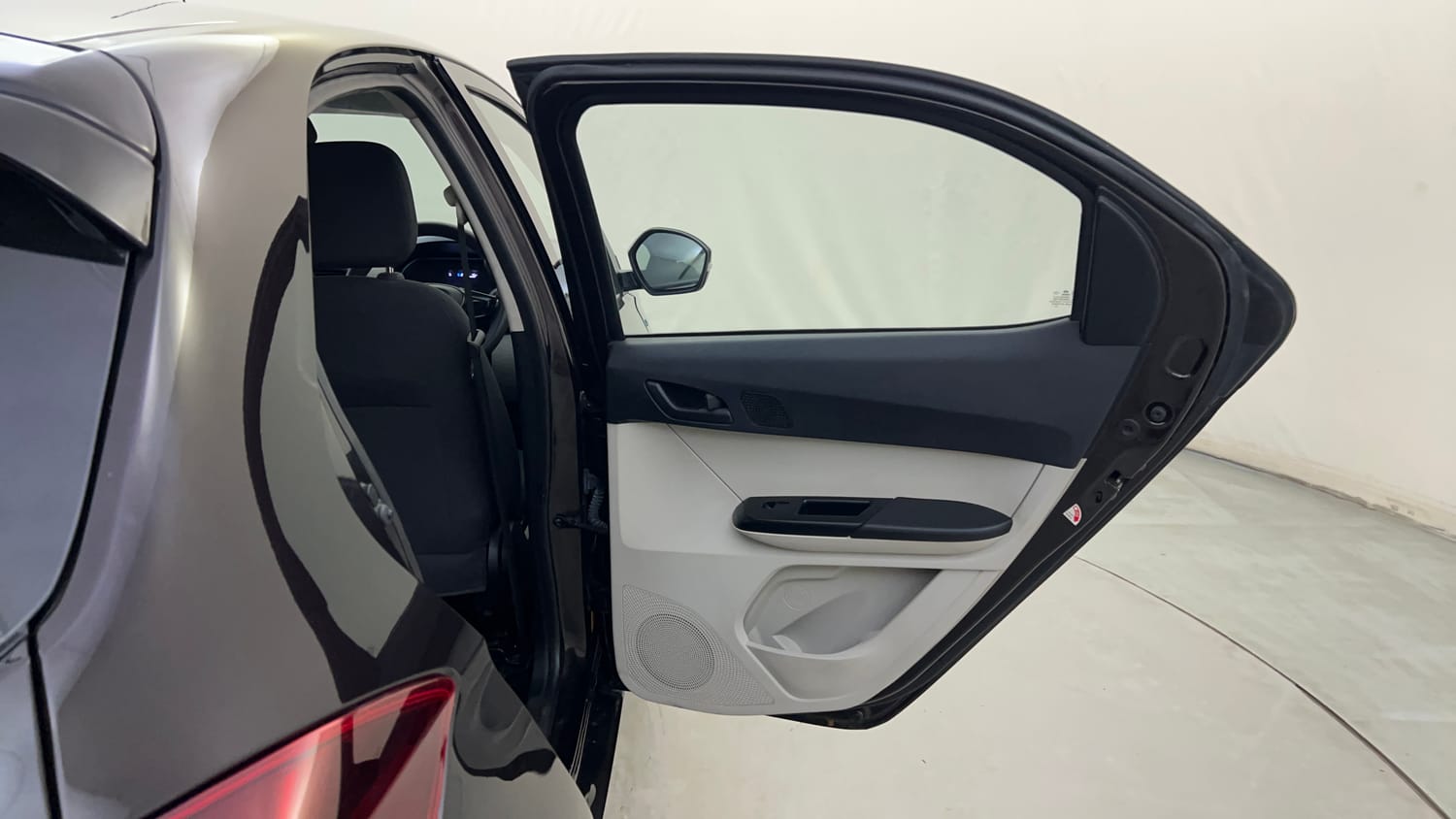 Used 2024 Tata Tiago EV XT Medium Range Electric Automatic interior RIGHT REAR DOOR OPEN VIEW