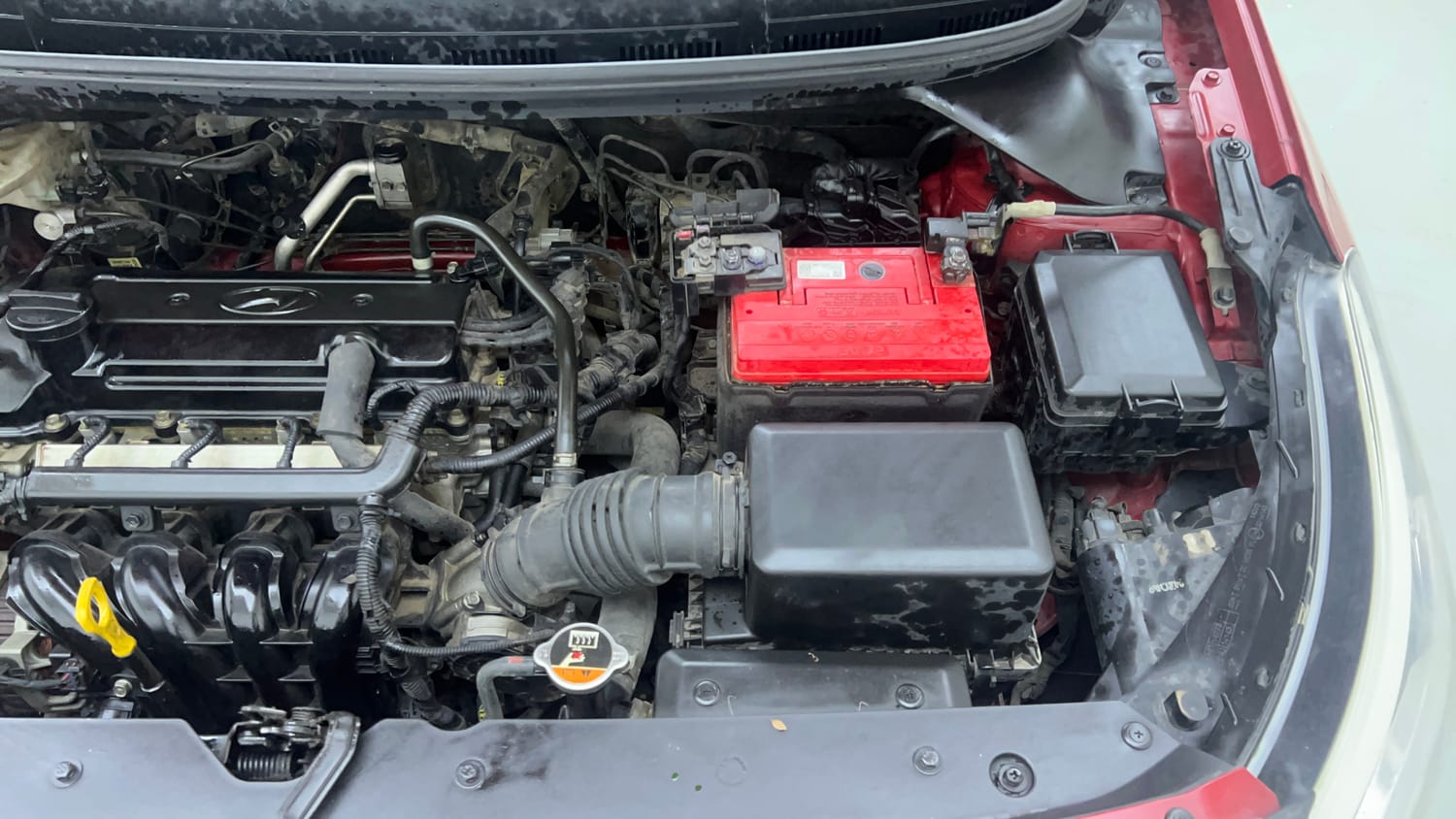 Used 2015 Hyundai Elite i20 Asta 1.2 Petrol Manual engine ENGINE LEFT SIDE VIEW