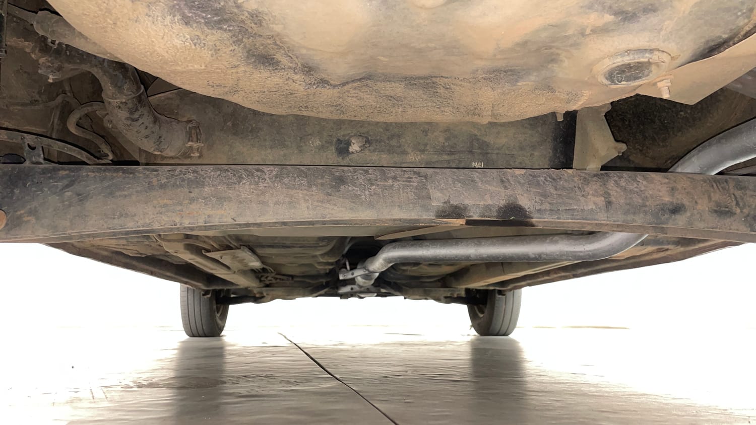 Used 2012 Hyundai i10 Era 1.1 iRDE2 Petrol Manual extra REAR UNDERBODY VIEW (TAKEN FROM REAR)