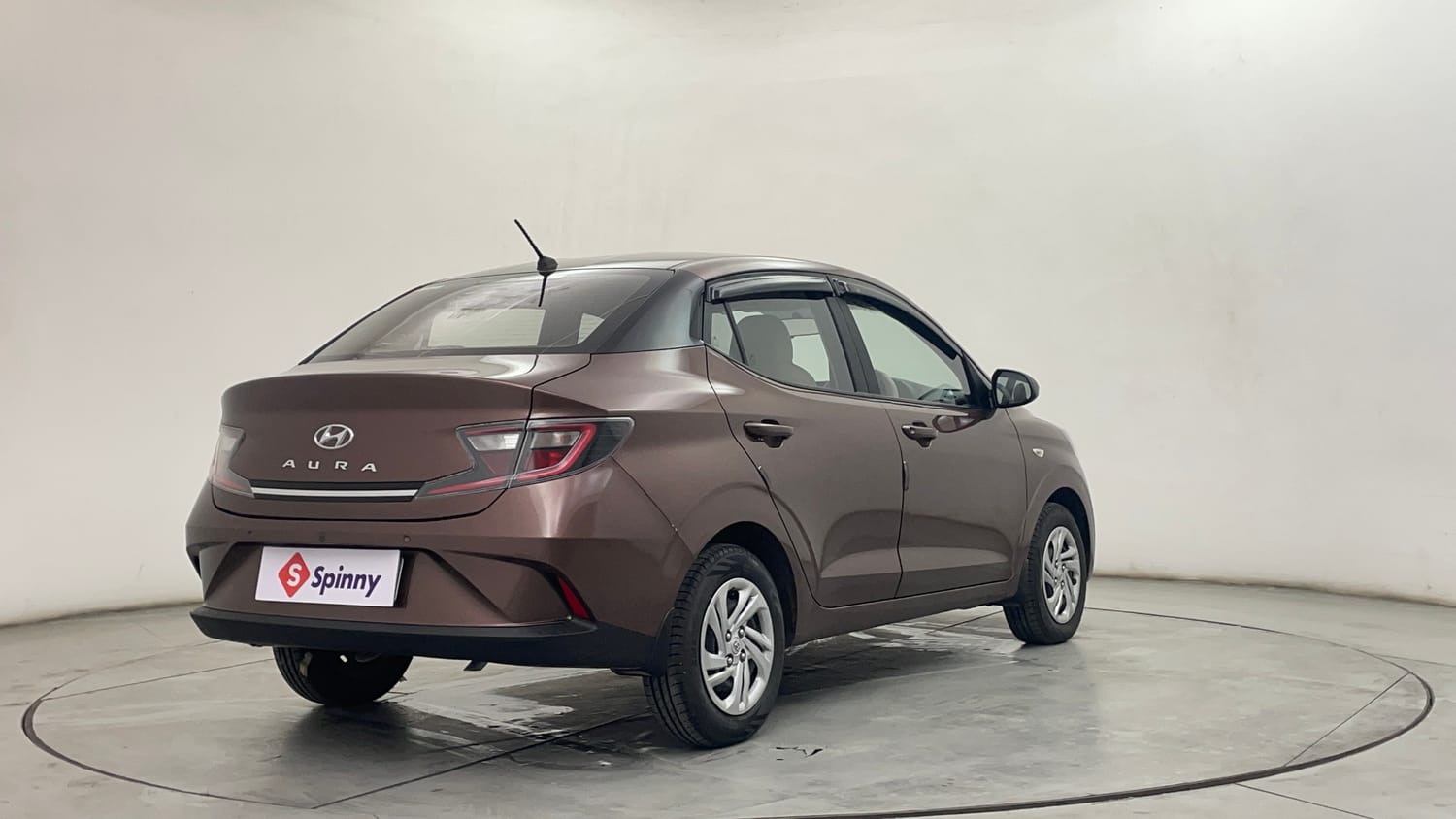 Used 2021 Hyundai Aura S 1.2 Petrol Petrol Manual exterior RIGHT REAR CORNER VIEW