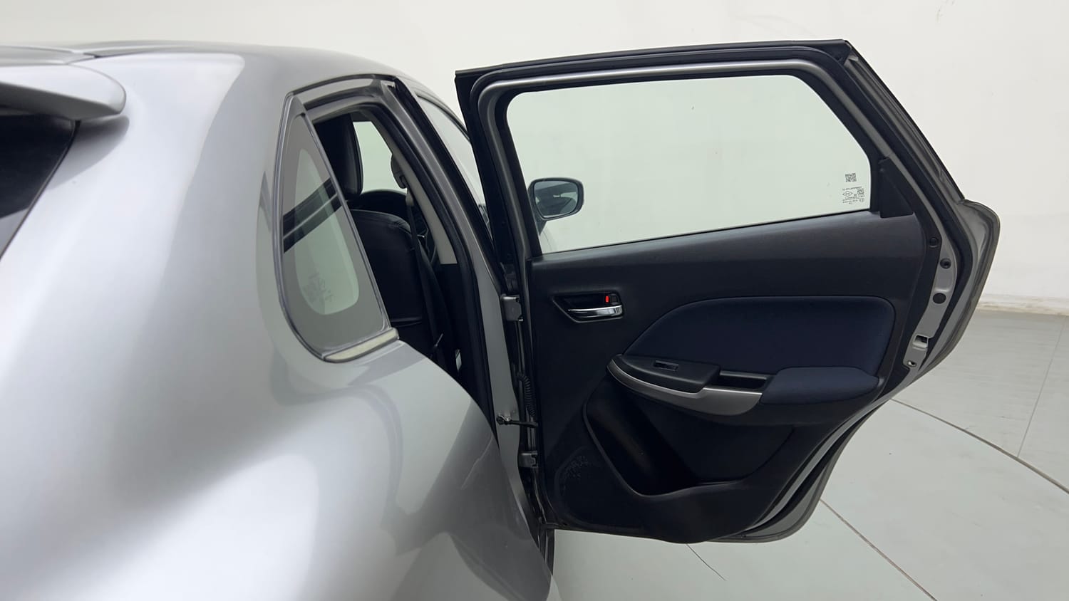 Used 2021 Maruti Suzuki Baleno Zeta Petrol Manual interior RIGHT REAR DOOR OPEN VIEW