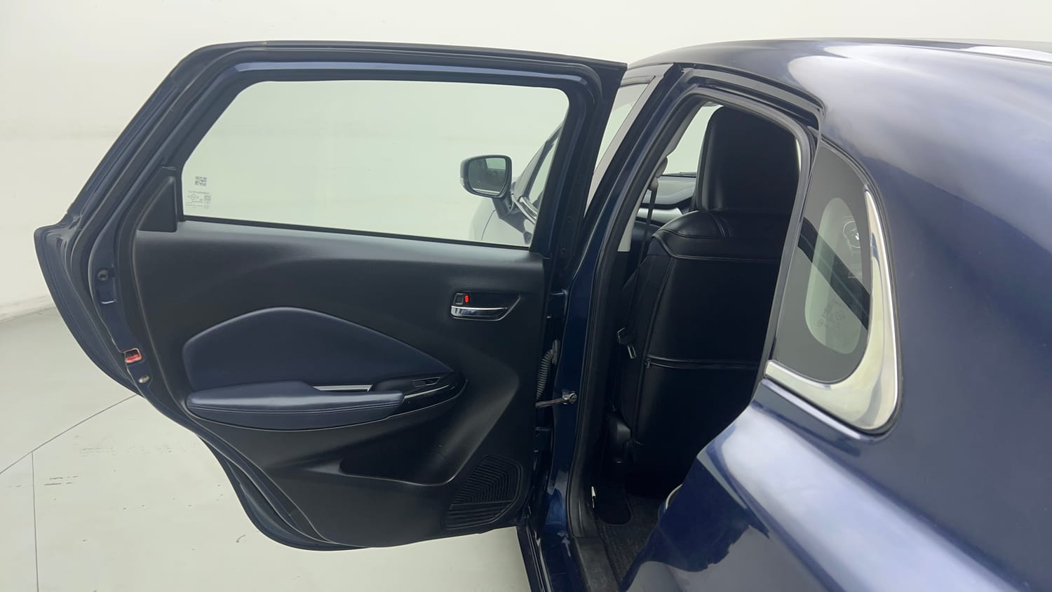 Used 2022 Maruti Suzuki Baleno Zeta MT Petrol Manual interior LEFT REAR DOOR OPEN VIEW