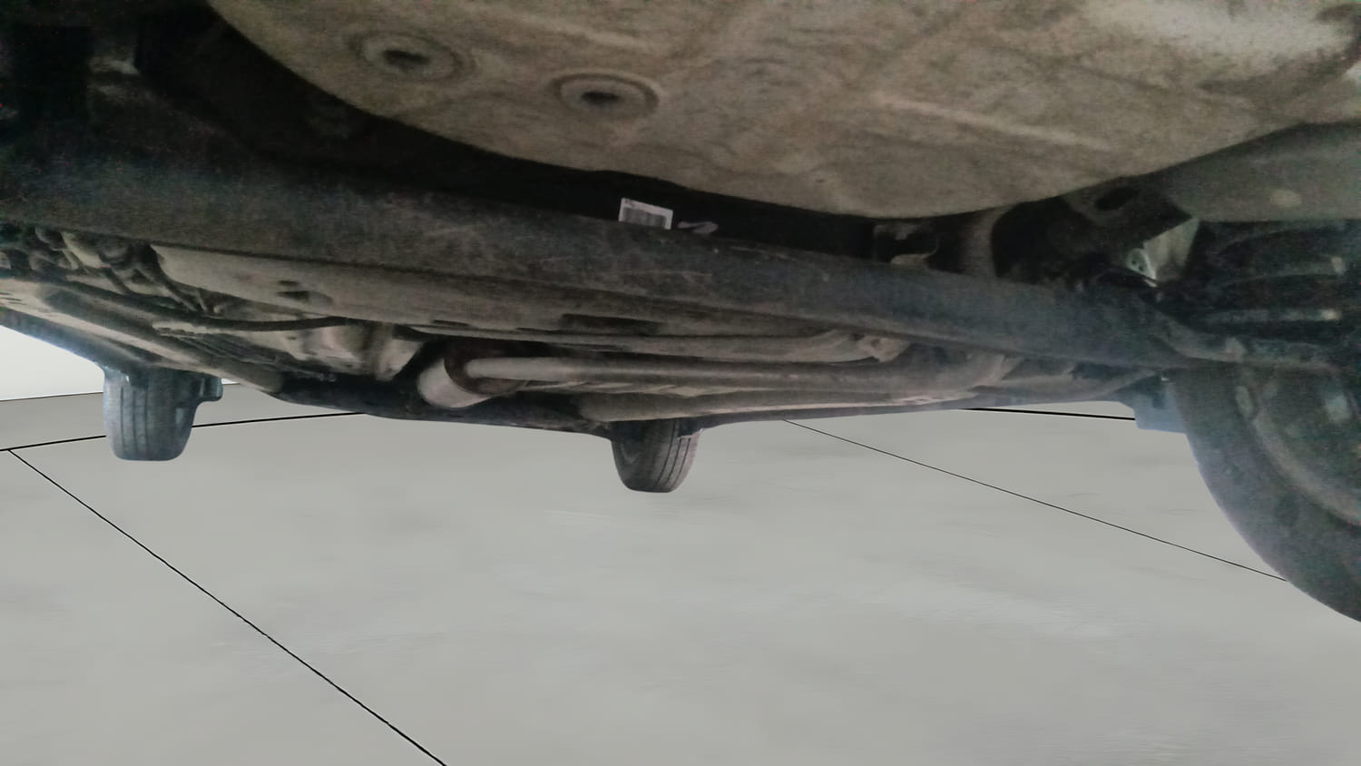 Used 2023 Maruti Suzuki Wagon R ZXI Plus 1.2 Petrol Manual extra REAR UNDERBODY VIEW (TAKEN FROM REAR)