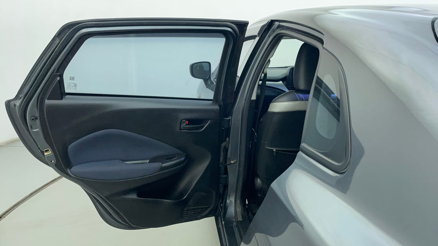 Used 2024 Maruti Suzuki Baleno Sigma MT Petrol Manual interior LEFT REAR DOOR OPEN VIEW