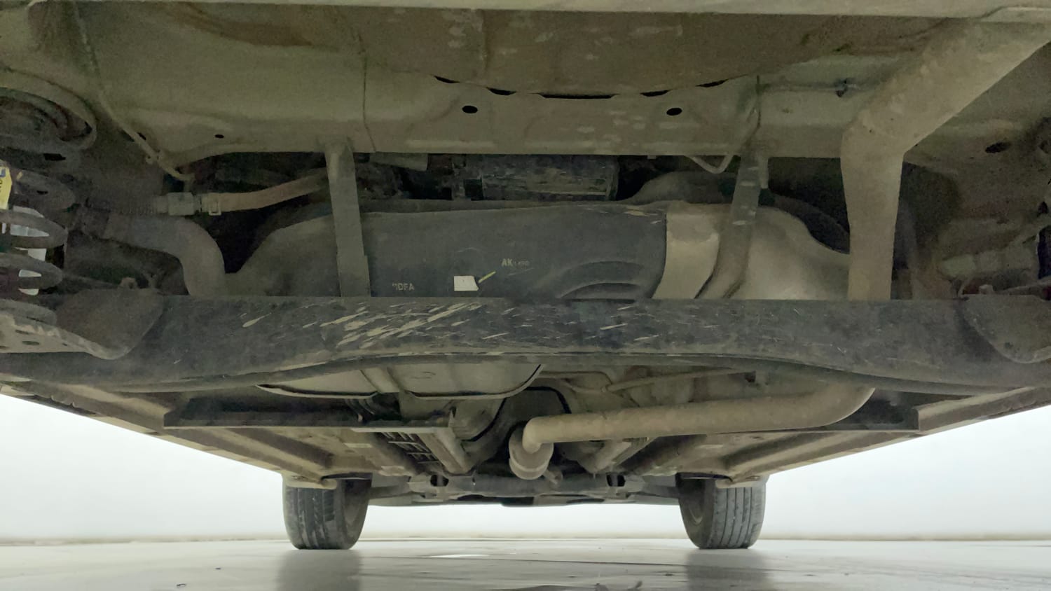 Used 2022 Kia Seltos HTX 1.5 Petrol Manual extra REAR UNDERBODY VIEW (TAKEN FROM REAR)