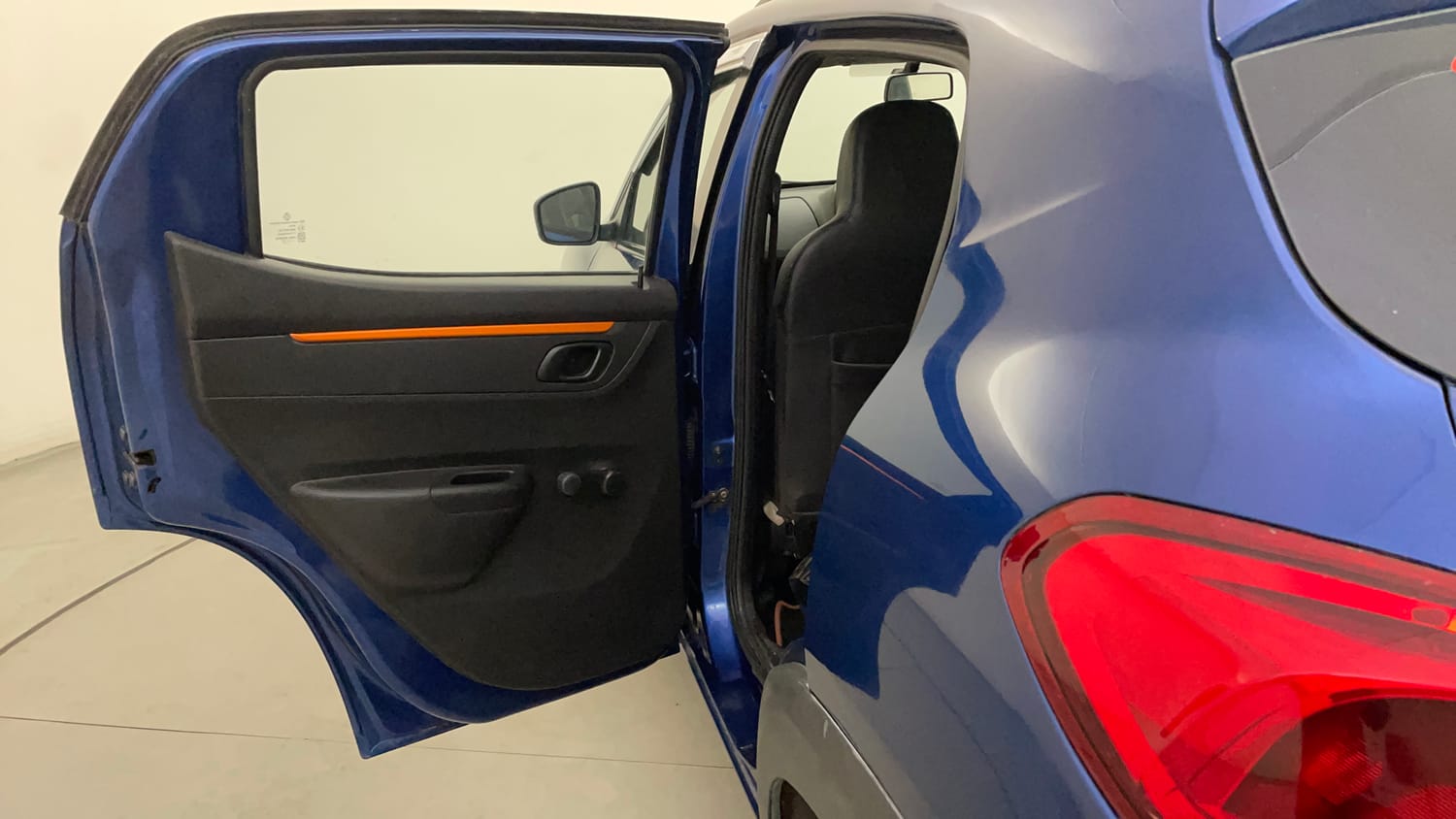 Used 2017 Renault Kwid CLIMBER 1.0 Petrol Manual interior LEFT REAR DOOR OPEN VIEW