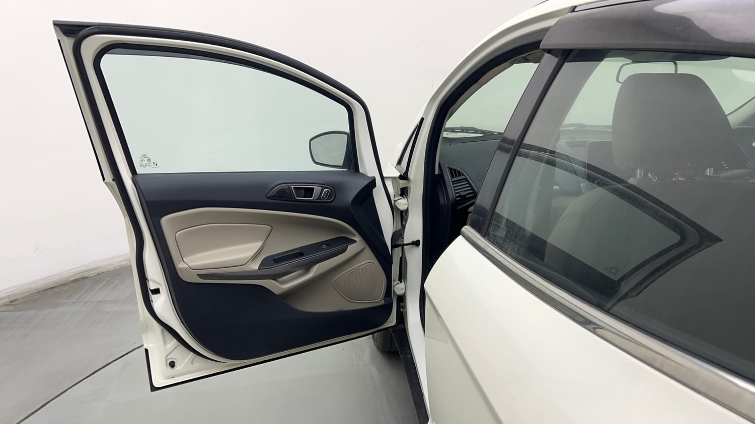 Used 2019 Ford EcoSport Titanium 1.5L Ti-VCT Petrol Manual interior LEFT FRONT DOOR OPEN VIEW