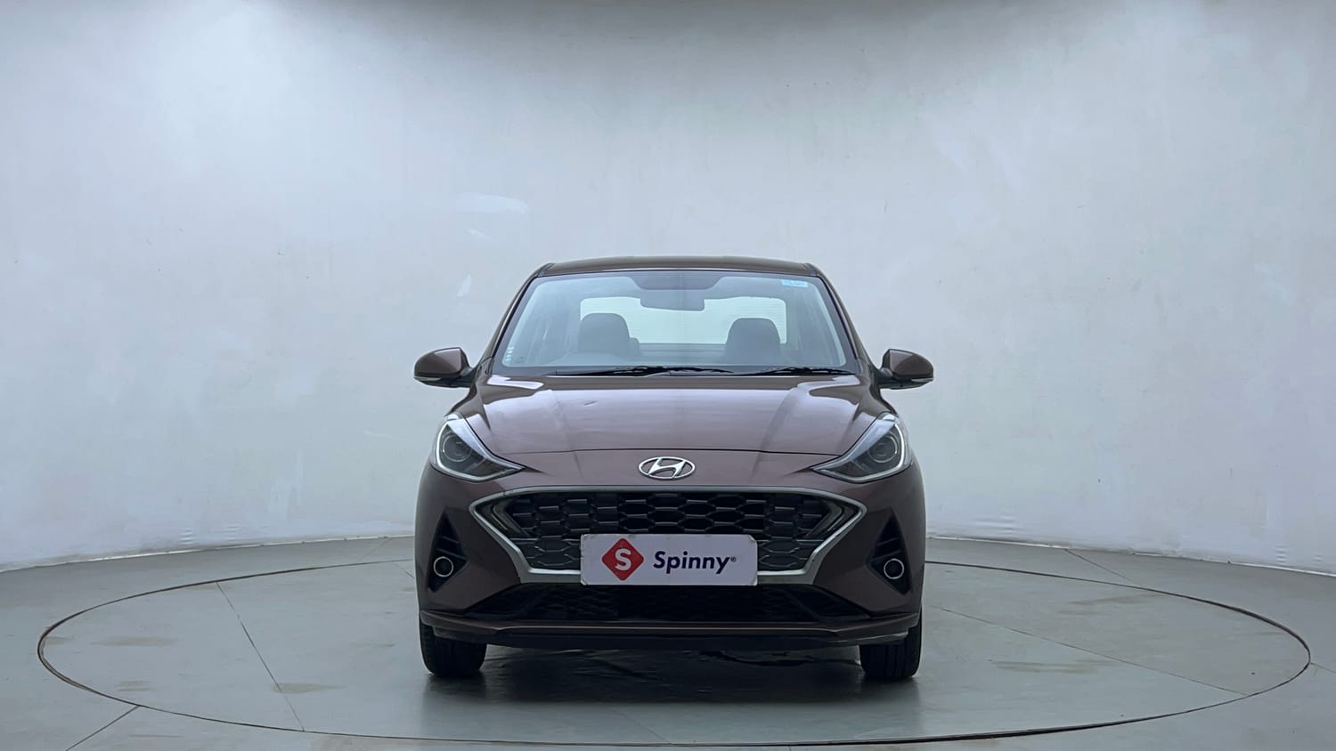 Used 2020 Hyundai Aura SX Plus 1.2 AMT Petrol Petrol Automatic exterior FRONT VIEW