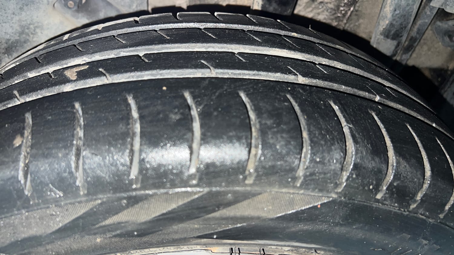 Used 2017 Tata Tiago Revotron XT Petrol Manual tyres LEFT REAR TYRE TREAD VIEW