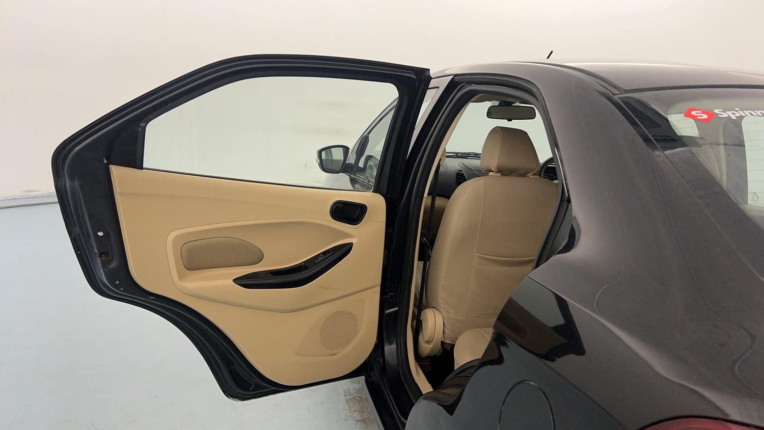 Used 2016 Ford Figo Aspire Titanium 1.2 Ti-VCT Petrol Manual interior LEFT REAR DOOR OPEN VIEW