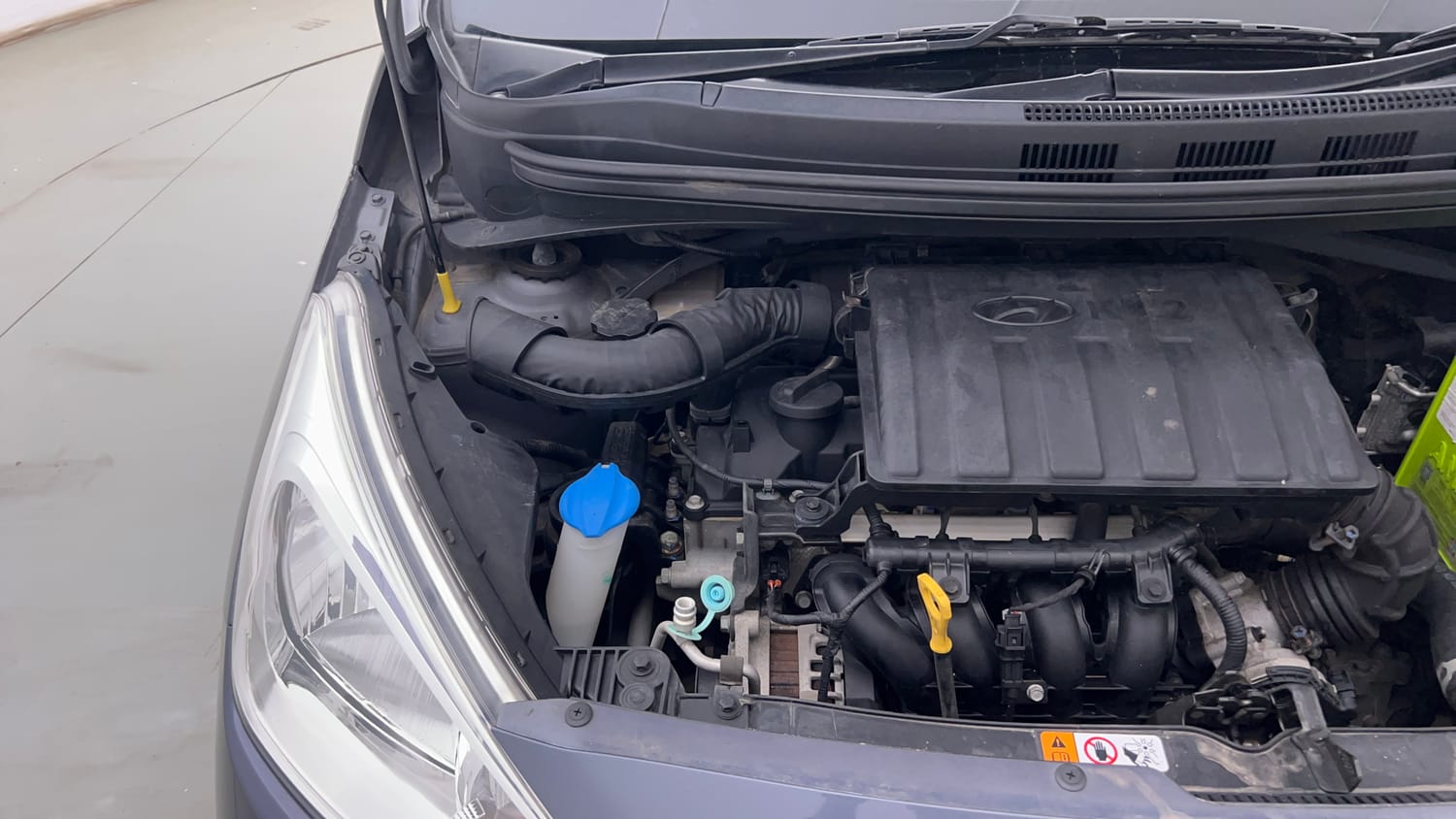 Used 2018 Hyundai Grand i10 Sportz 1.2 Kappa VTVT Petrol Manual engine ENGINE RIGHT SIDE VIEW