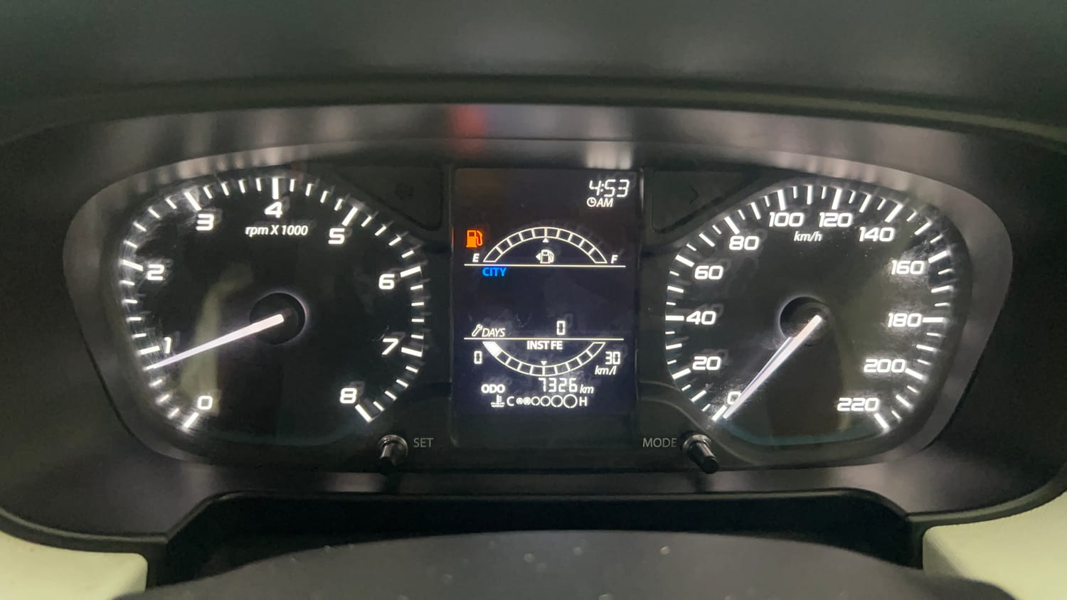 Used 2023 Tata Punch Accomplished MT Petrol Manual interior CLUSTERMETER VIEW