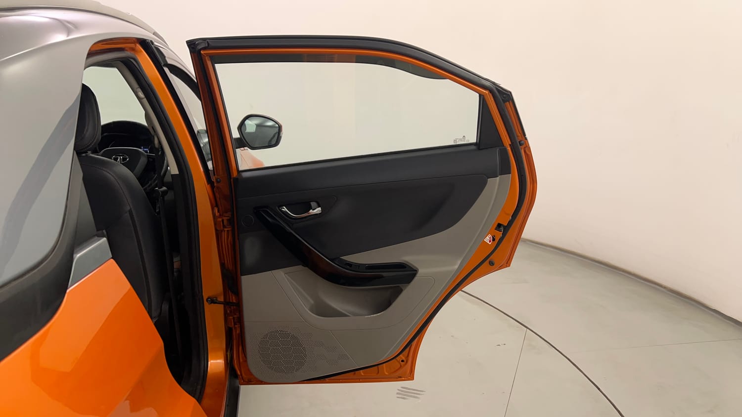 Used 2019 Tata Nexon XZA Plus Petrol Dual Tone Petrol Automatic interior RIGHT REAR DOOR OPEN VIEW