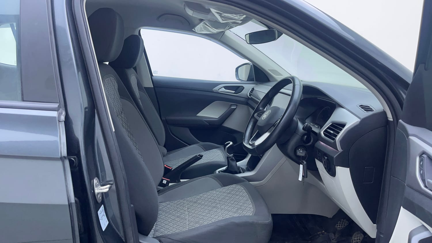 Used 2023 Volkswagen Taigun Highline 1.0 TSI MT Petrol Manual interior RIGHT SIDE FRONT DOOR CABIN VIEW