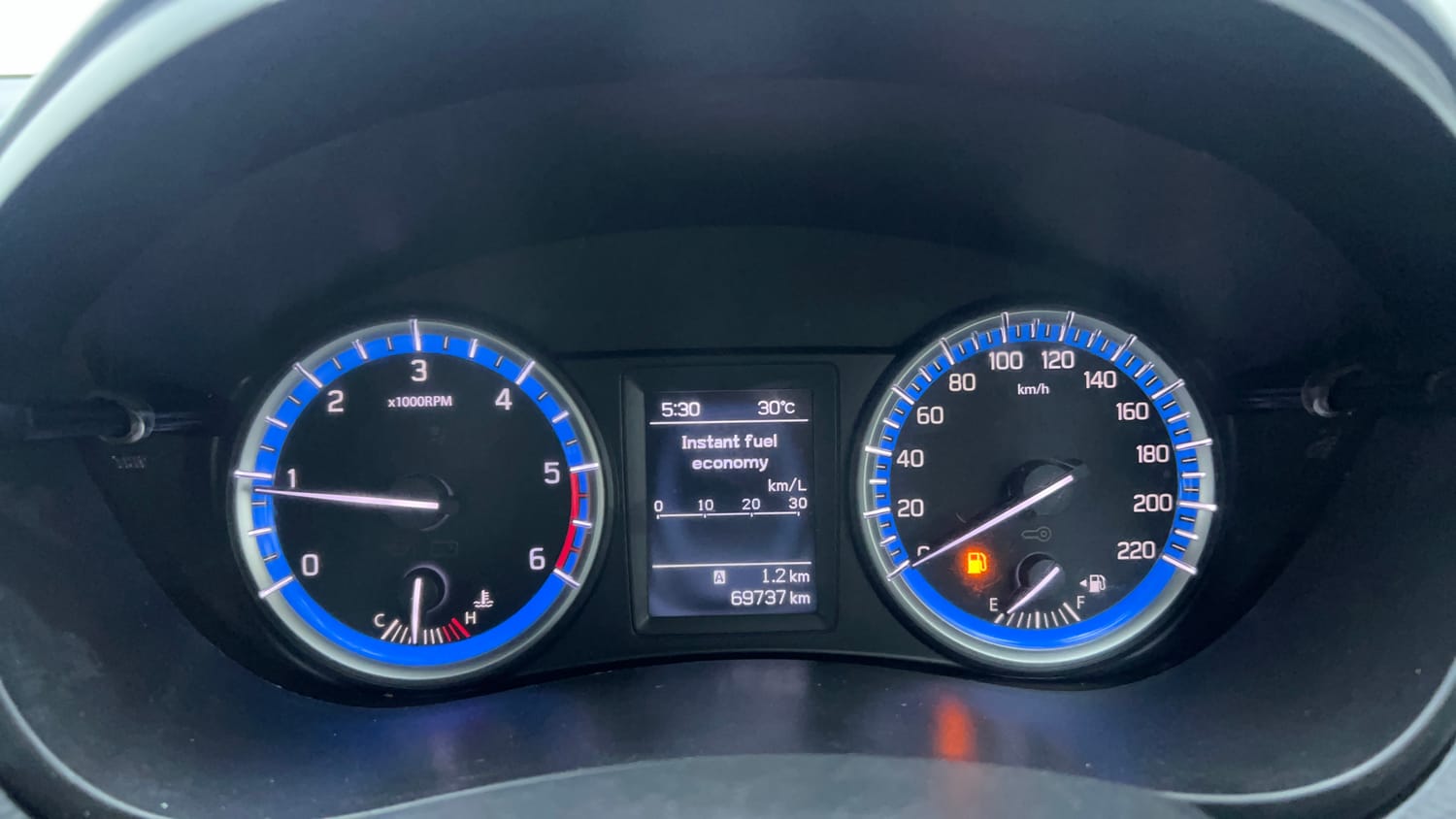 Used 2015 Maruti Suzuki S-Cross Alpha 1.3 Diesel Manual interior CLUSTERMETER VIEW
