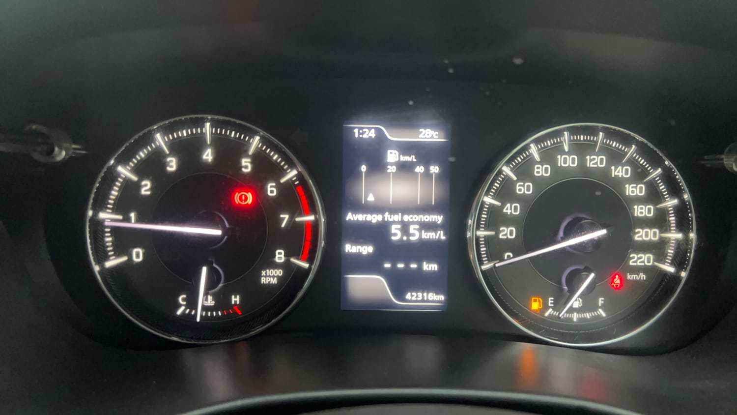 Used 2022 Maruti Suzuki Baleno Zeta MT Petrol Manual interior CLUSTERMETER VIEW