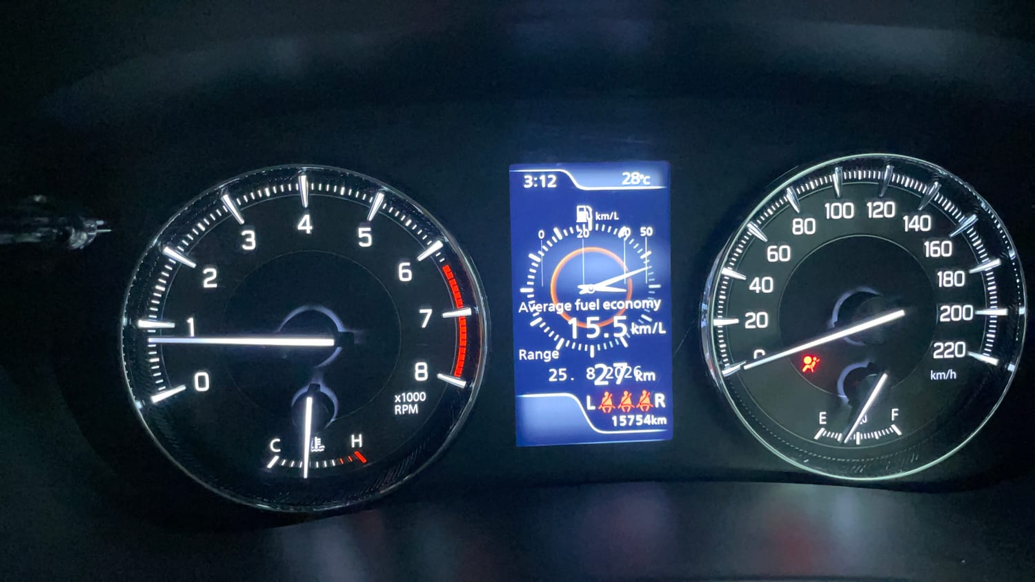 Used 2024 Maruti Suzuki Baleno Alpha MT Petrol Manual interior CLUSTERMETER VIEW