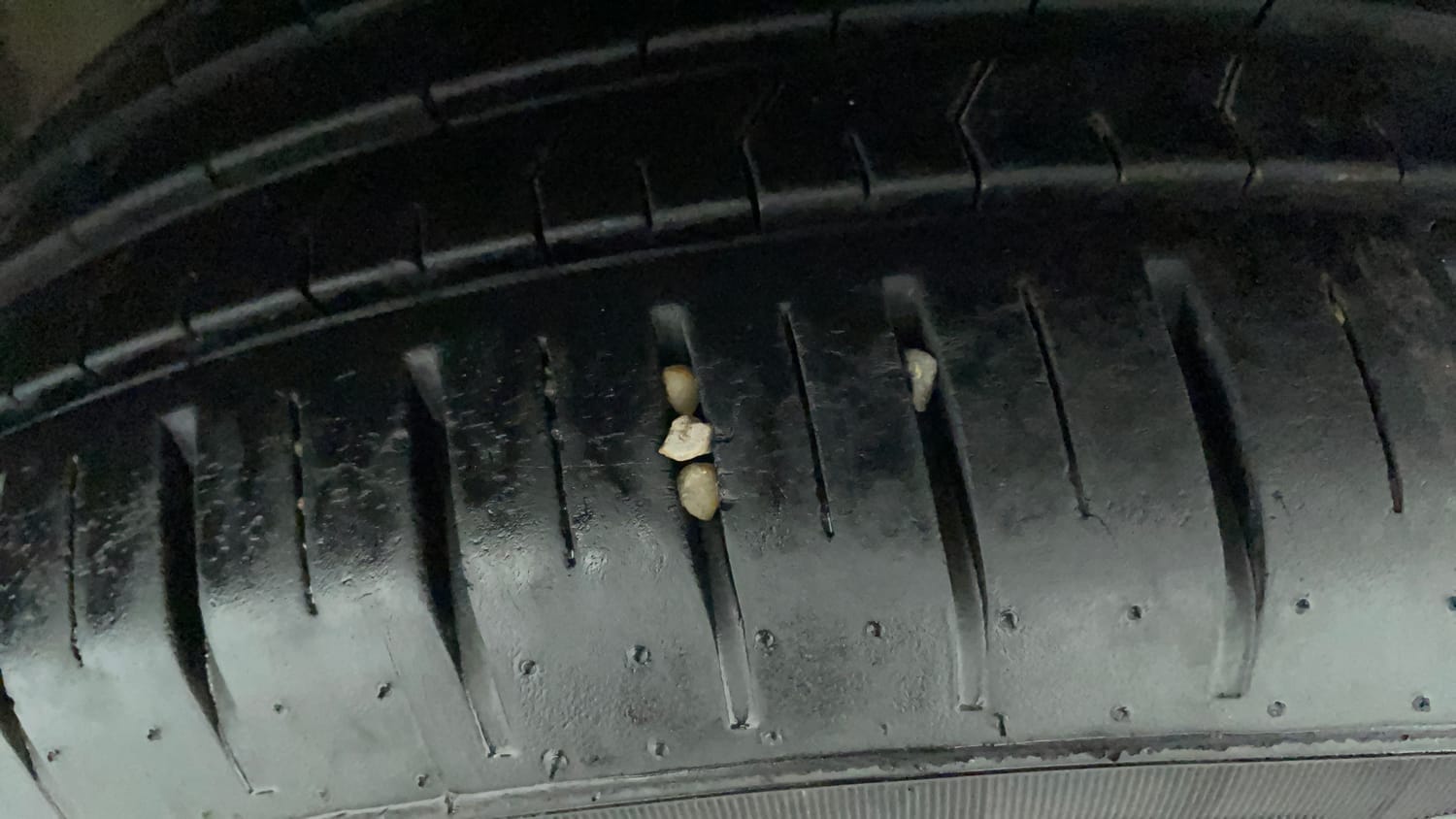 Used 2024 Maruti Suzuki Baleno Alpha MT Petrol Manual tyres LEFT FRONT TYRE TREAD VIEW