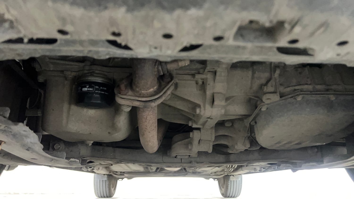 Used 2017 Maruti Suzuki Baleno Zeta 1.2 AT Petrol Automatic extra FRONT LEFT UNDERBODY VIEW
