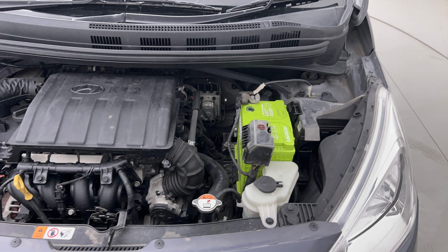 Used 2018 Hyundai Grand i10 Sportz 1.2 Kappa VTVT Petrol Manual engine ENGINE LEFT SIDE VIEW