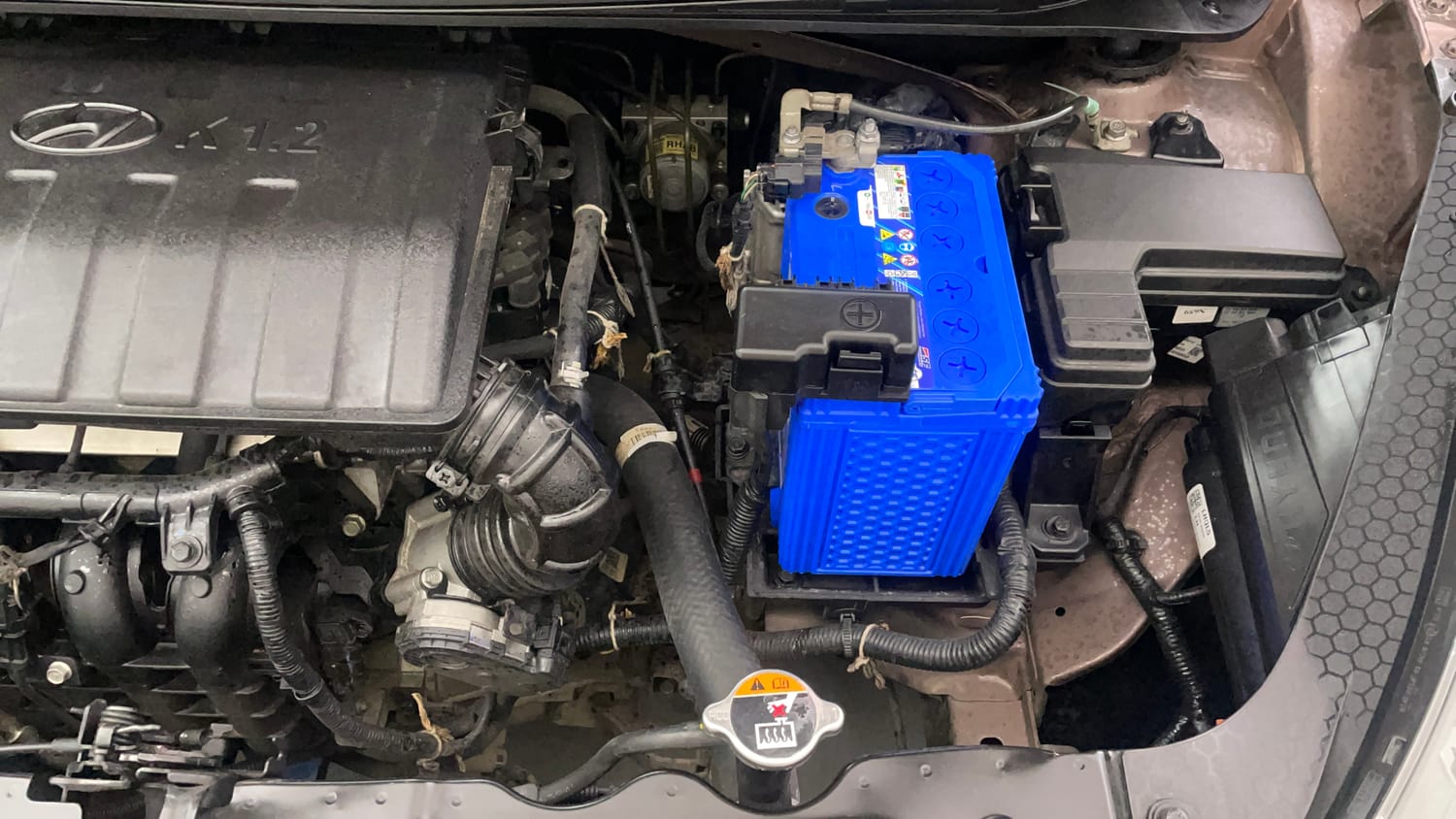 Used 2021 Hyundai Aura S 1.2 Petrol Petrol Manual engine ENGINE LEFT SIDE VIEW