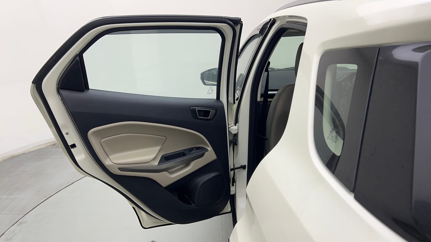 Used 2019 Ford EcoSport Titanium 1.5L Ti-VCT Petrol Manual interior LEFT REAR DOOR OPEN VIEW