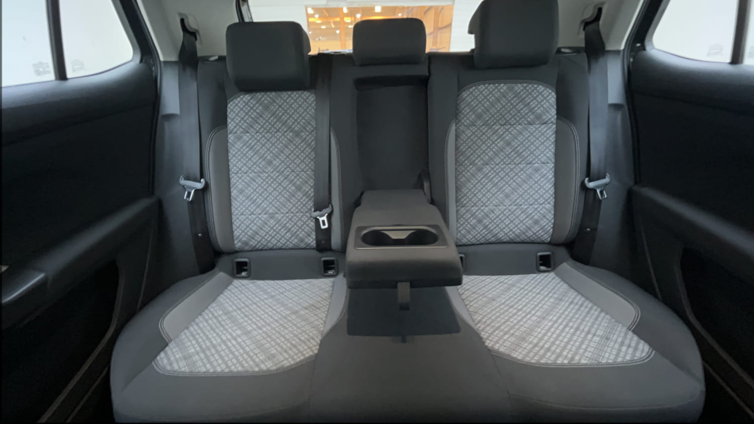 Used 2023 Volkswagen Taigun Highline 1.0 TSI MT Petrol Manual interior REAR SEAT CONDITION VIEW
