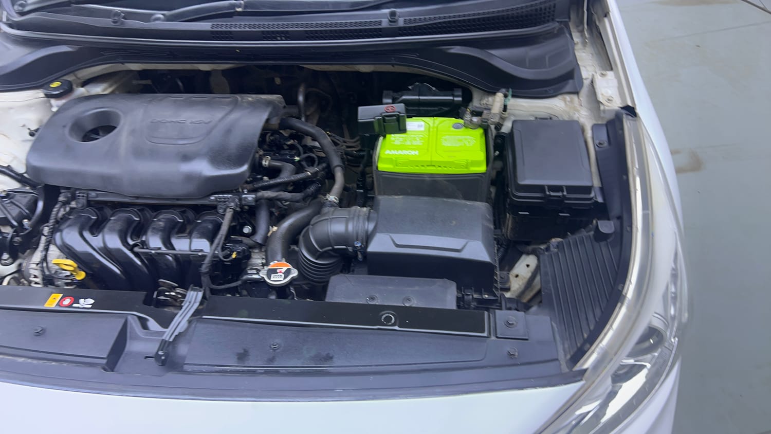 Used 2018 Hyundai Verna SX (O) 1.6 VTVT AT Petrol Automatic engine ENGINE LEFT SIDE VIEW