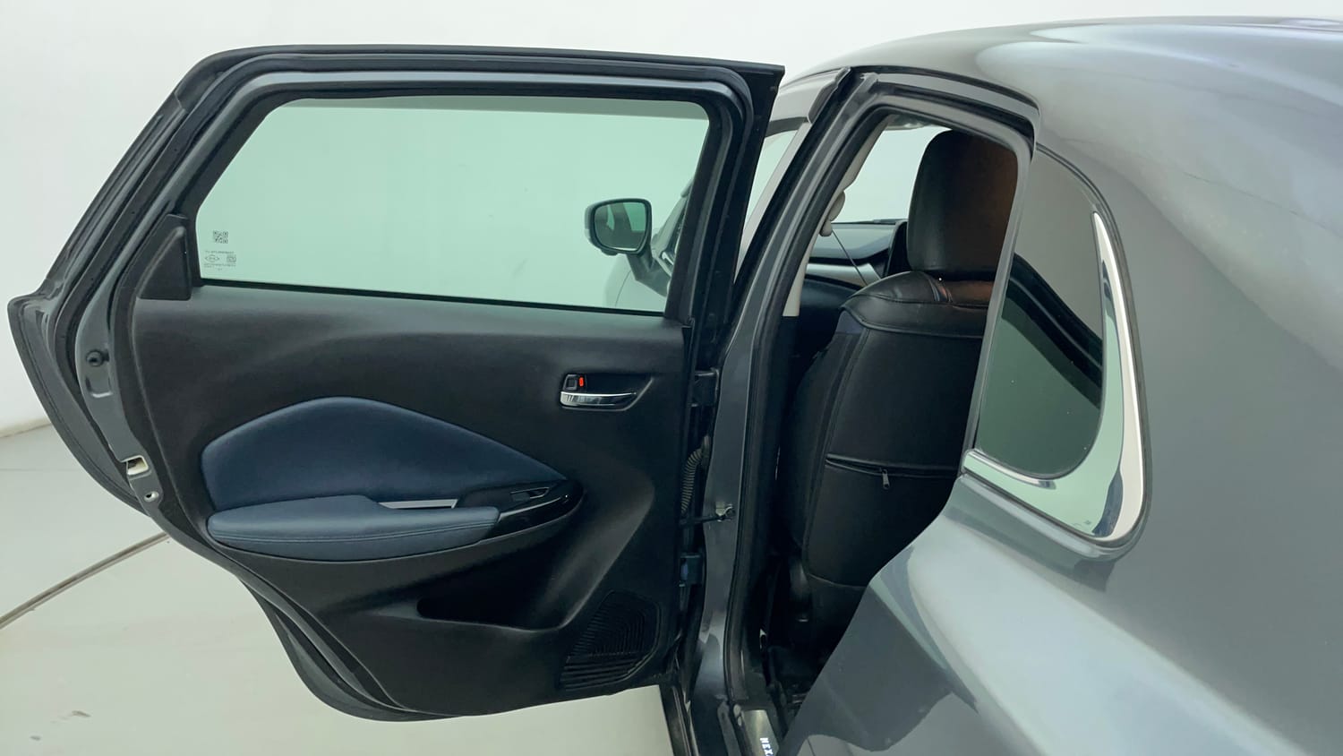 Used 2024 Maruti Suzuki Baleno Alpha MT Petrol Manual interior LEFT REAR DOOR OPEN VIEW