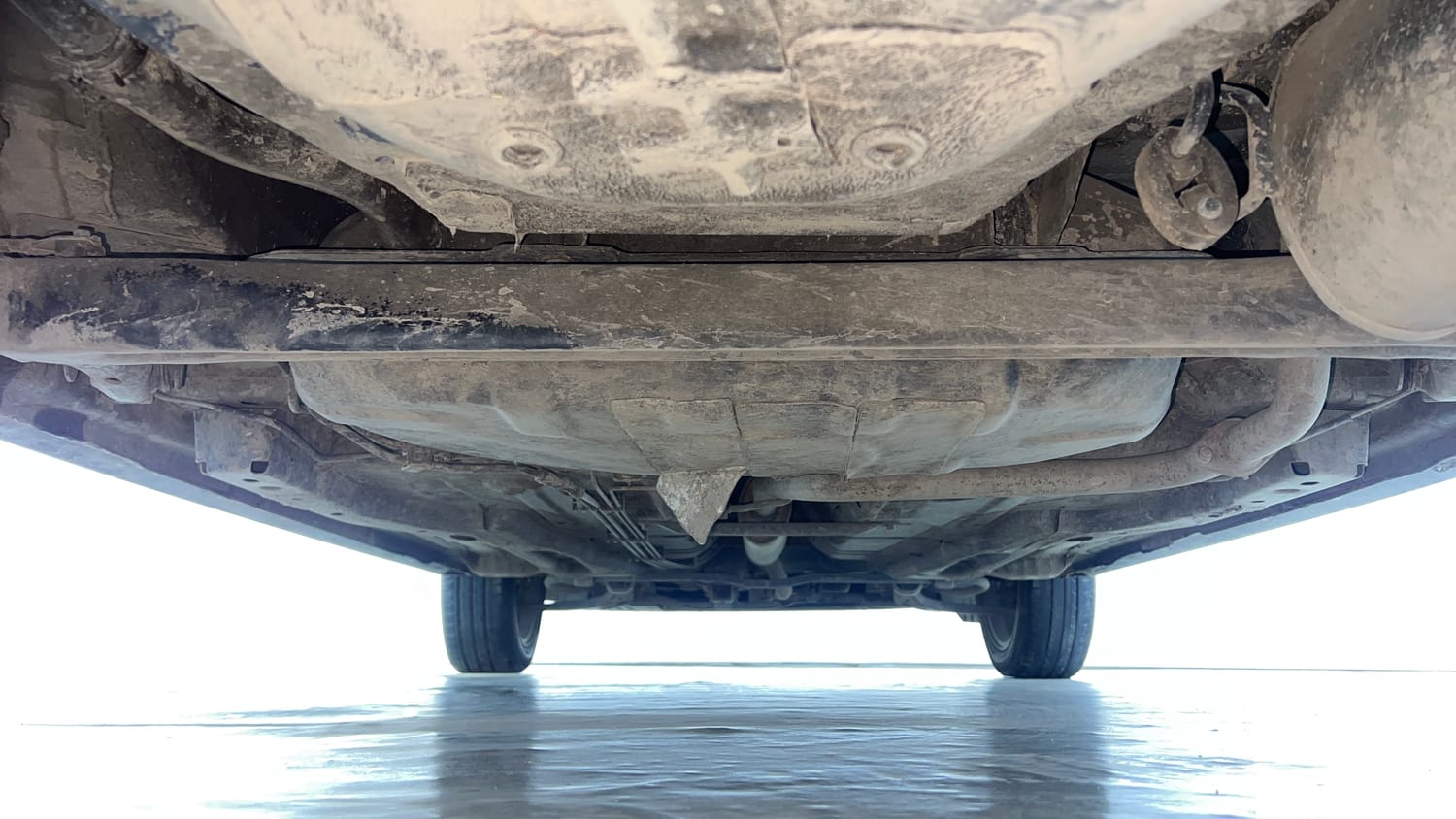 Used 2022 Tata Tiago XZ Plus Petrol Manual extra REAR UNDERBODY VIEW (TAKEN FROM REAR)