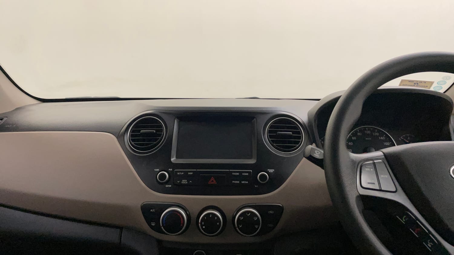 Used 2020 Hyundai Grand i10 Sportz 1.2 Kappa VTVT Petrol Manual interior MUSIC SYSTEM & AC CONTROL VIEW