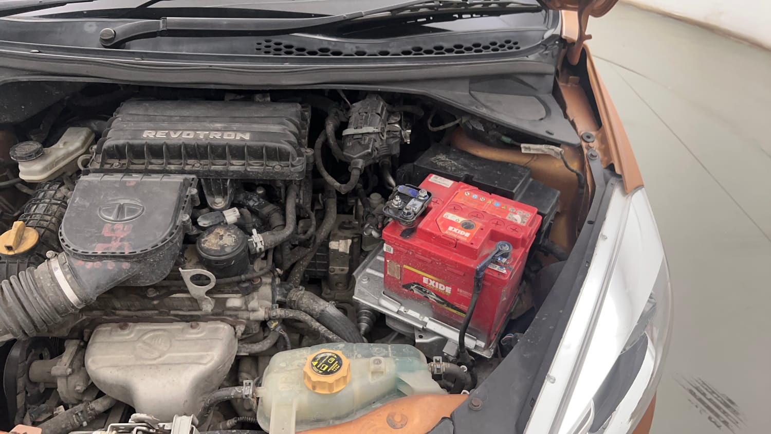 Used 2017 Tata Tiago Revotron XZA Petrol Automatic engine ENGINE LEFT SIDE VIEW
