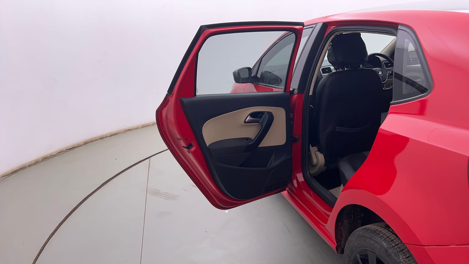 Used 2014 Volkswagen Polo Highline1.2L (P) Petrol Manual interior LEFT REAR DOOR OPEN VIEW