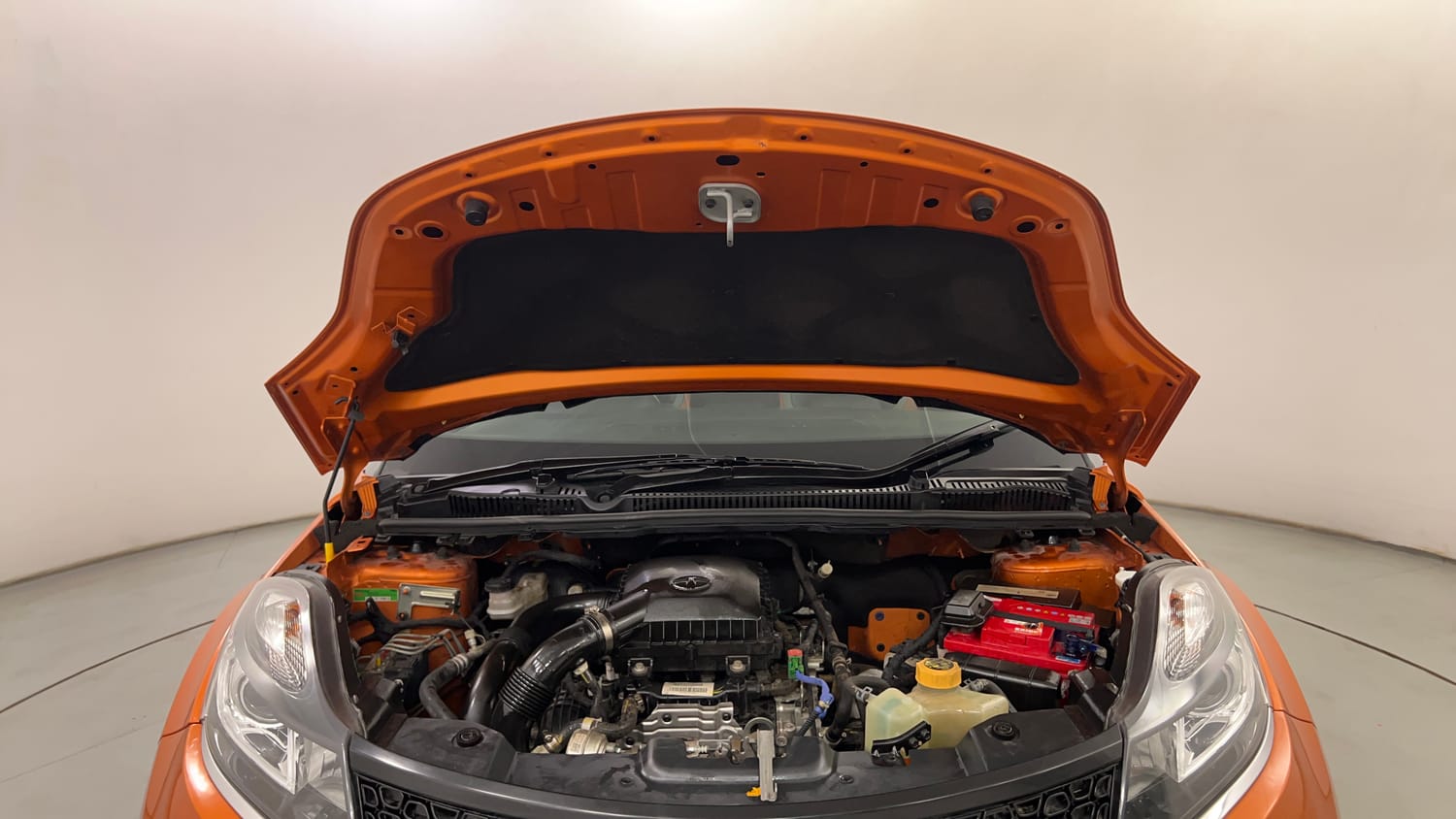 Used 2019 Tata Nexon XZA Plus Petrol Dual Tone Petrol Automatic engine ENGINE & BONNET OPEN FRONT VIEW